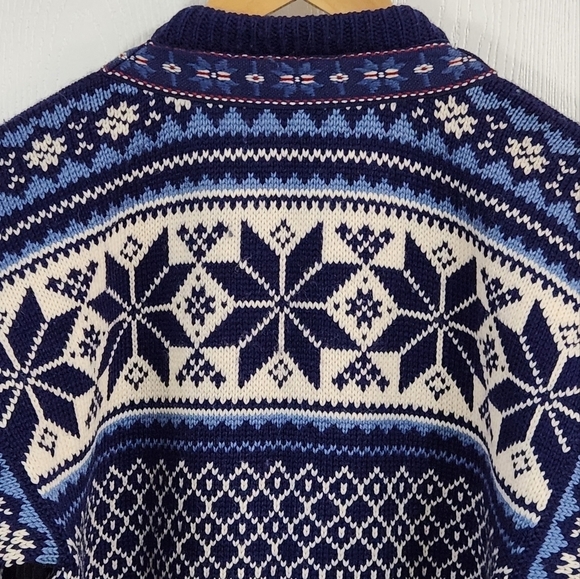 Vintage Voss Norwegian New Wool Unisex Fair Isle Sweater - Picture 5 of 10